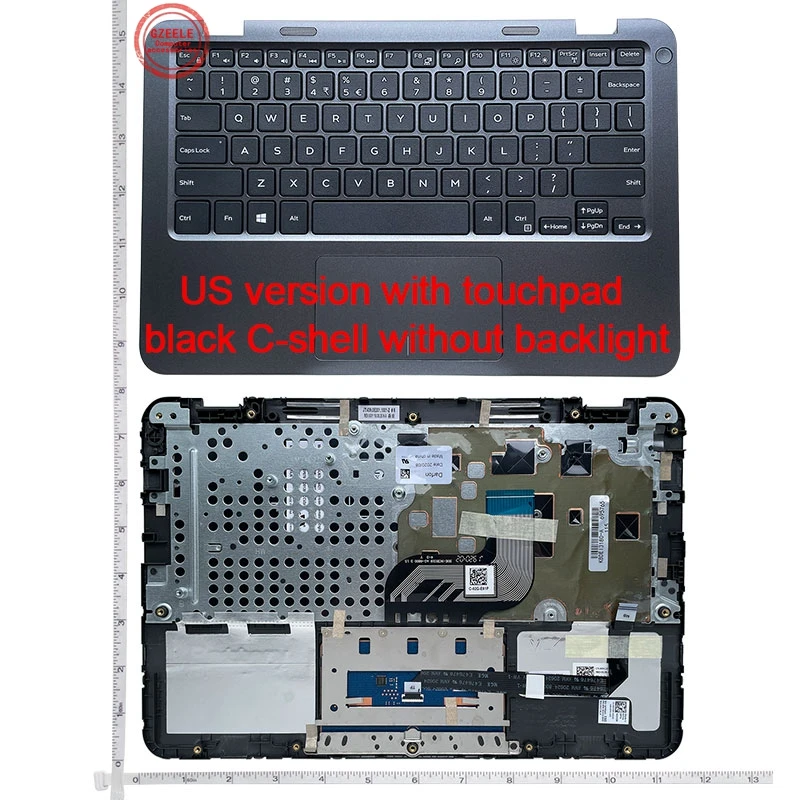 

US New Laptop Keyboard for DELL Inspiron 11 3180 P24T 3162 08WGJC 460.0E20H.0011 C cover shell