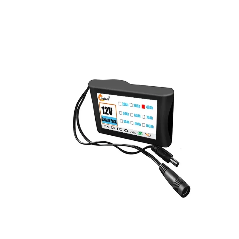 3S2P 12V 40000mAh battery 18650 Li-ion 40Ah Rechargeable batteries with BMS Lithium Battery packs Protection Board +Charger