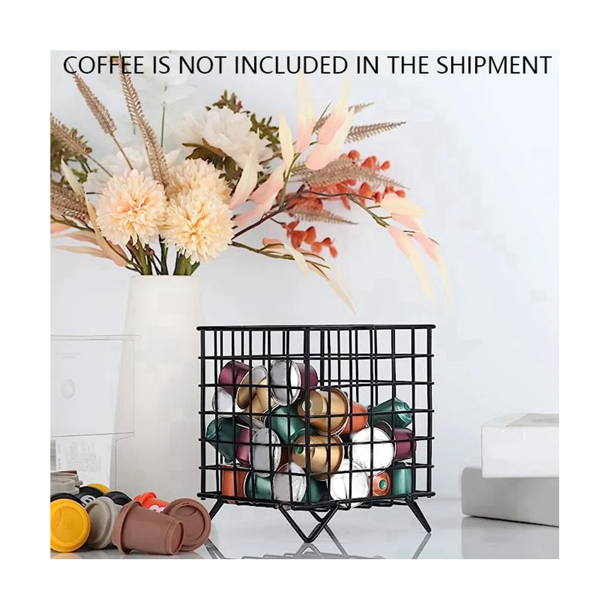 1 Kaffee pad halter, Kapazität k Getränke halter und Kaffee aufbewahrung organisator für Kaffees tations organisator