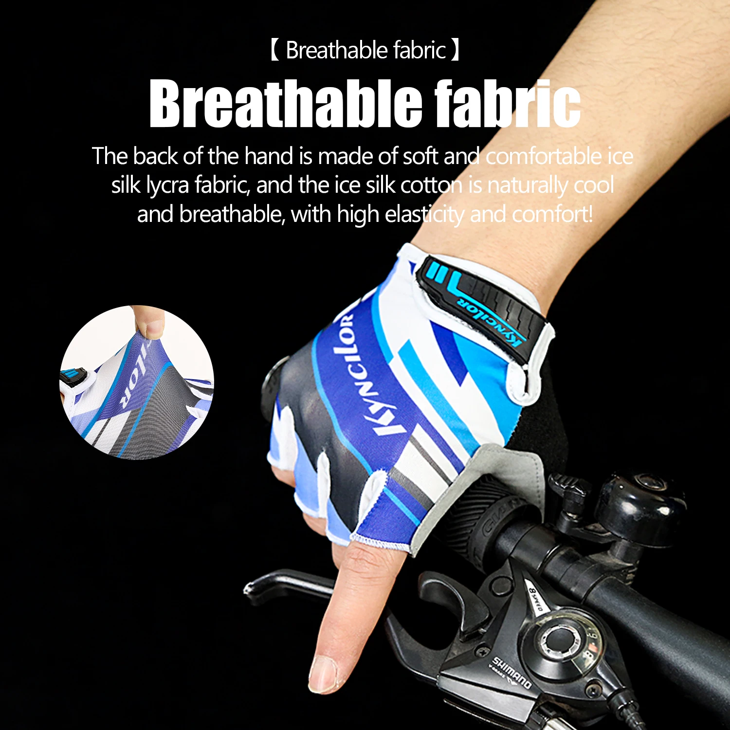 Cycling Gloves Anti-Radiation Sports Fitness Men And Women Breathable Non-Slip Short-Finger Bicycle Half-Finger Gloves