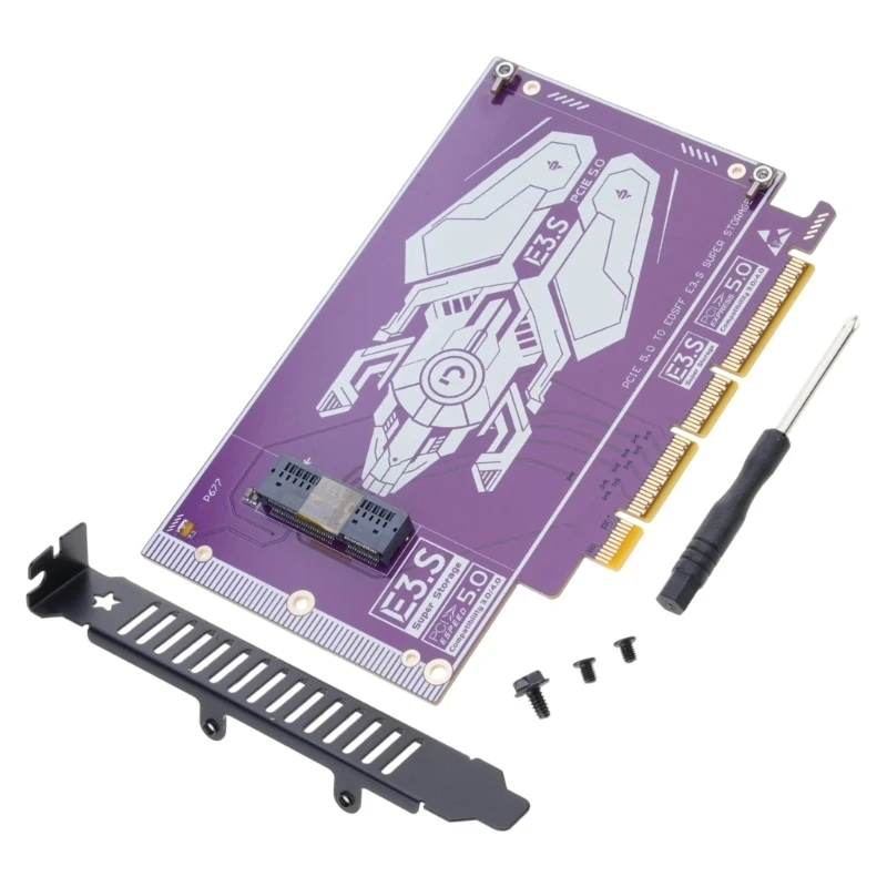 PCIe 5.0 to E3.S NVMe SSDs Expansion Card With 128Gbps Bandwidth And Simple Setups Process