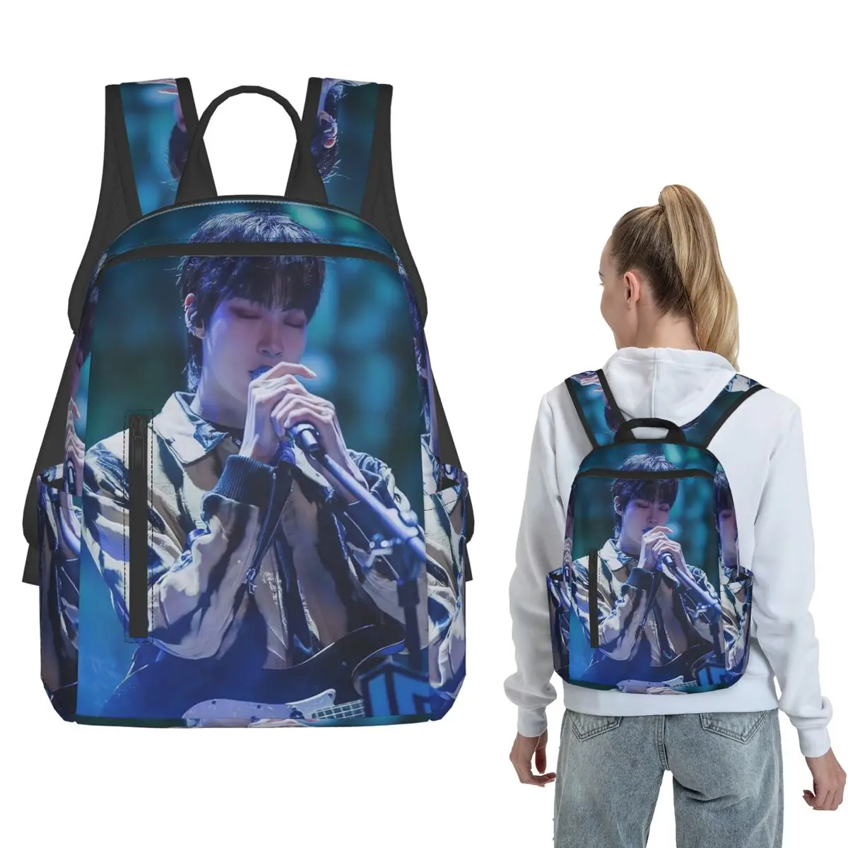 Hwang In Yeop Actor Korean Backpack Daypack Children BookBag School Bag Shoulder Bags for Men Women