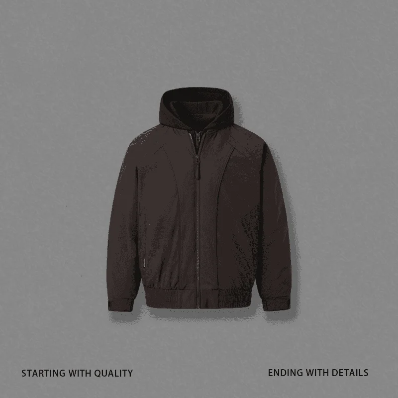 

Two high-quality 90 white duck down couple travel and leisure vacation hooded three-proof down jackets