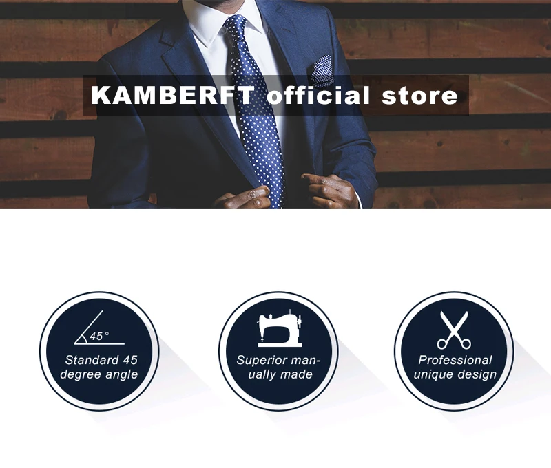 KAMBERFT Klassische Neue 8cm Krawatten für Herren, Einfarbige Krawatte in Rosa, Rot, Gelb, Satin-Krawatten für Geschäft, Hochzeit, Party, Geschenk – Detail 1