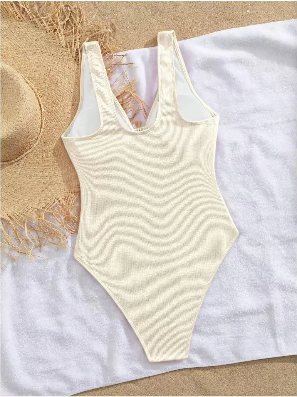 ชุดว่ายน้ำวันพีซแบบรัดรูปสำหรับผู้หญิง ปี 2026 สไตล์เรียบร้อยแต่เซ็กซี่ คอสูง เหมาะสำหรับว่ายน้ำแข่งและแช่น้ำพุร้อน แบบคอร์เซ็ท