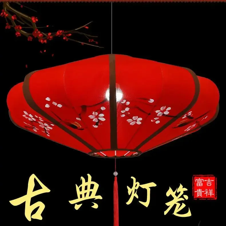 New Classical Chinese Hand-Painted Fabric GD Hotel Restaurant Wedding Antique Lantern