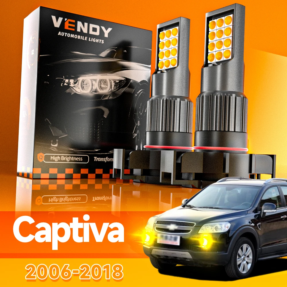 2 uds para Chevrolet Captiva 2006-2018 luz antiniebla LED 2007 2008 2009 2010 2011 2012 2013 2014 2015 2016 2017 accesorios Canbus