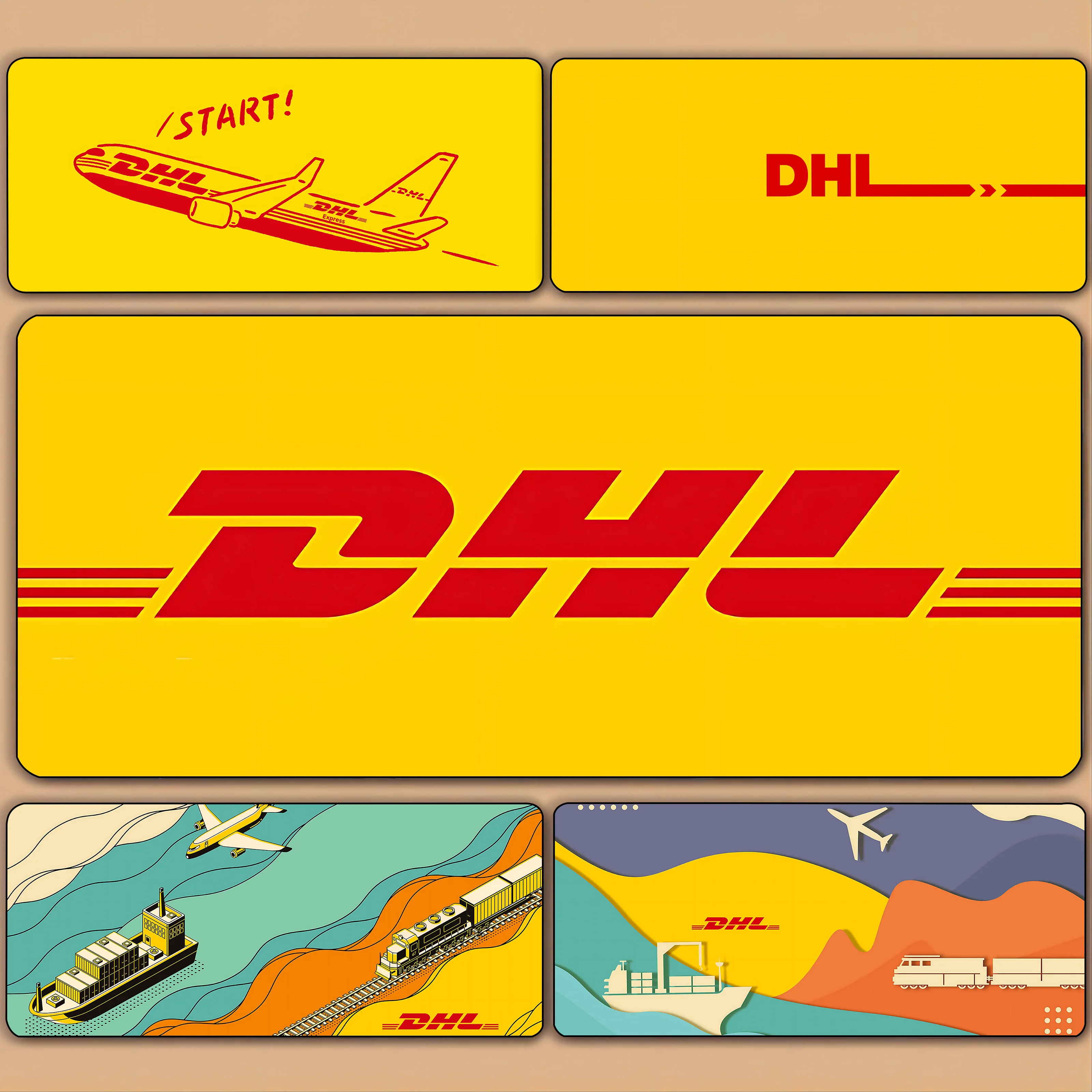 

Yellow logistics logo Mousepad HD Printing Computer Gamers Locking Edge Non-slip Mouse Pad XXL90x40cm Keyboard PC Desk Pad