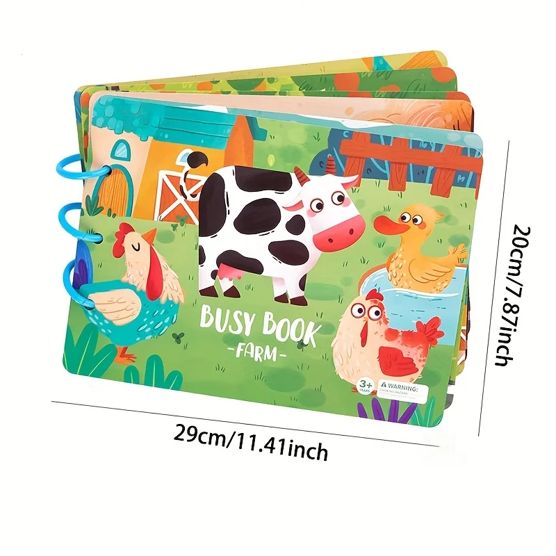 

Наклейка «сделай сам», игрушка для детей, головоломка, сельскохозяйственные животные/дорожник, познавательная флэш-карточка, сенсорное обучение