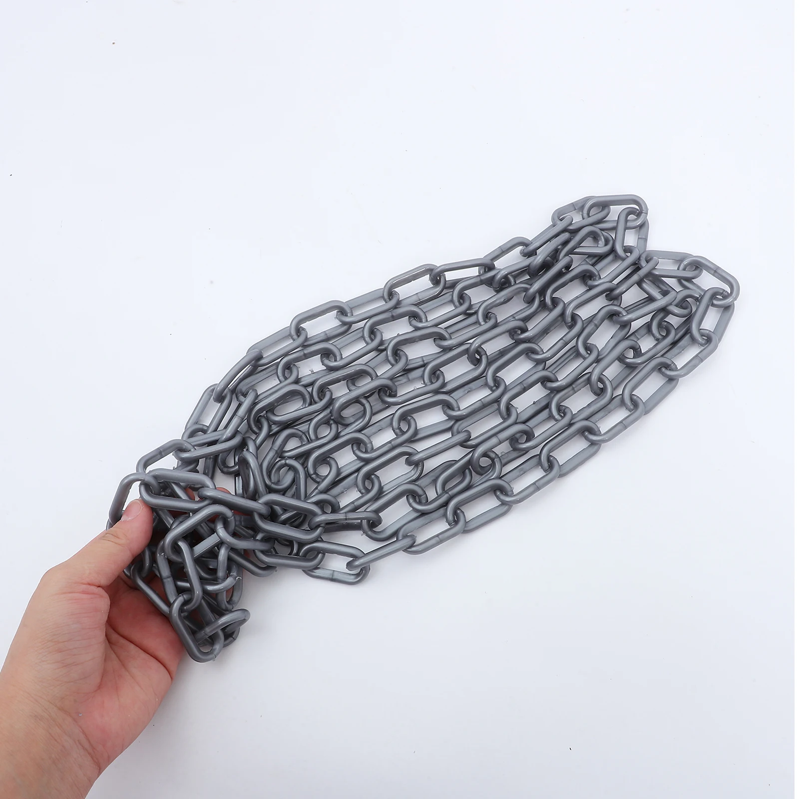 Warning Protection Chain Plastic Barrier Heavy Duty Links Safety Portable Large