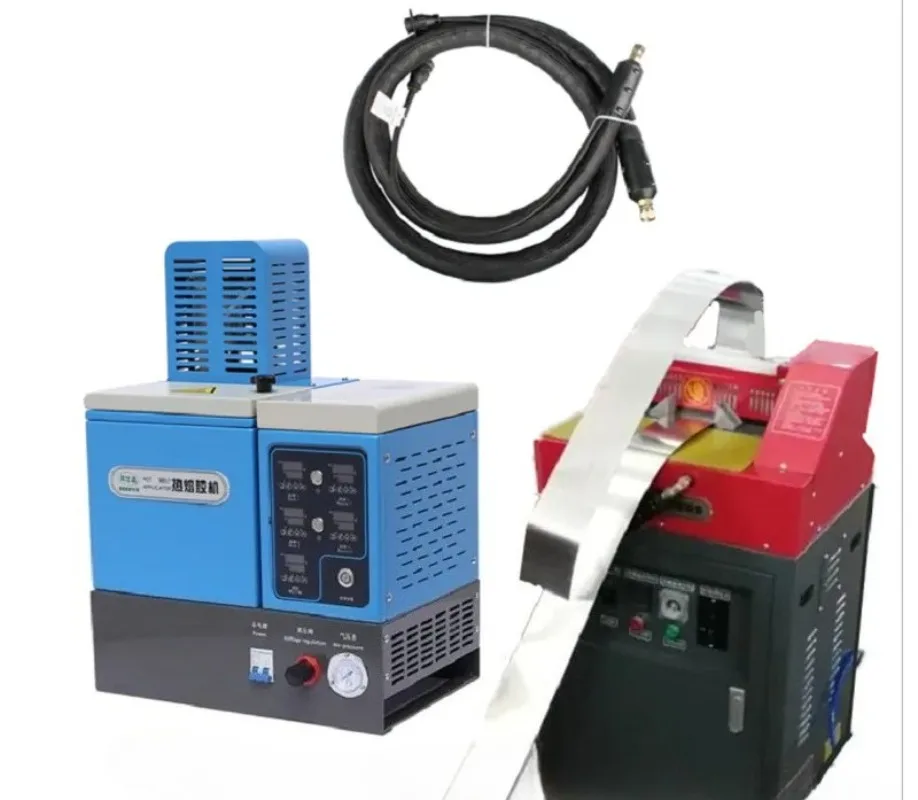 N95 Nose Bridge Aluminum Coil Automatic Gluing Machine, Environmentally Friendly Hot Melt