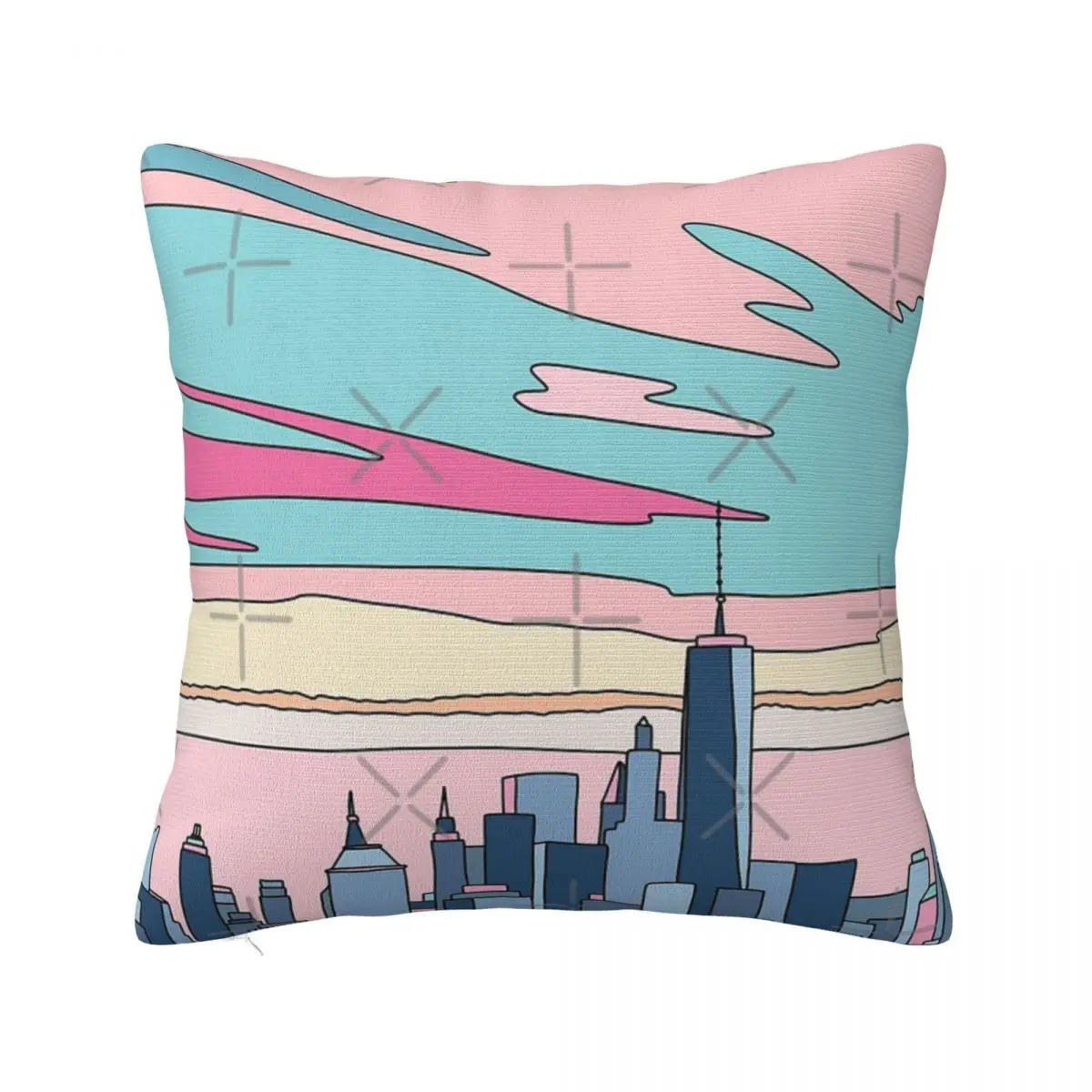 City Sunset By Elebea Pillows Pillow Case Covers Decorative Cushions Pillow Case Pillow Cover