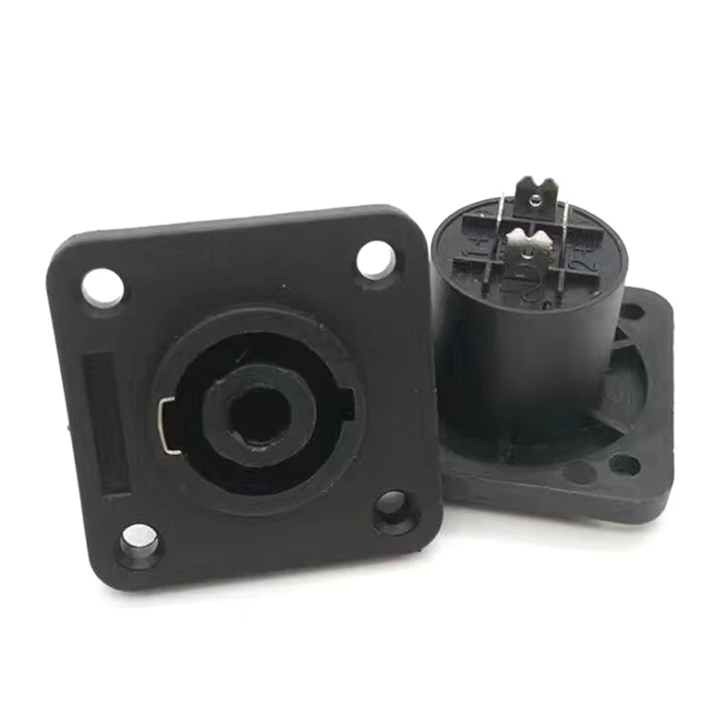 10 قطعة 4Pin مكبر الصوت موصل أنثى مقبس متفرع NL4 السلطة جاك موصل الصوت مكبر الصوت محول مع قفل