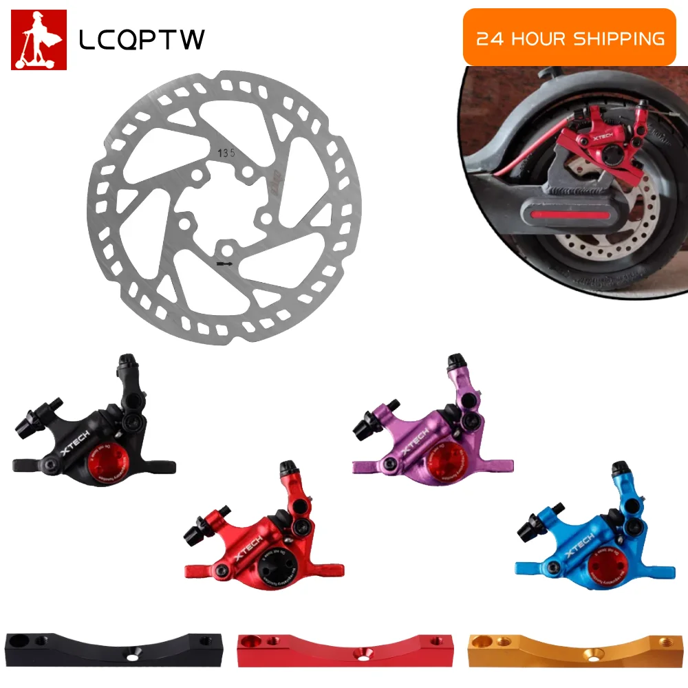 Xtech HB100 Brake Caliper 135mm Brake Disc Brake Pad Caliper Adapter for Xiaomi M365 Pro Pro2 1S Scooter Modified Brake Kit