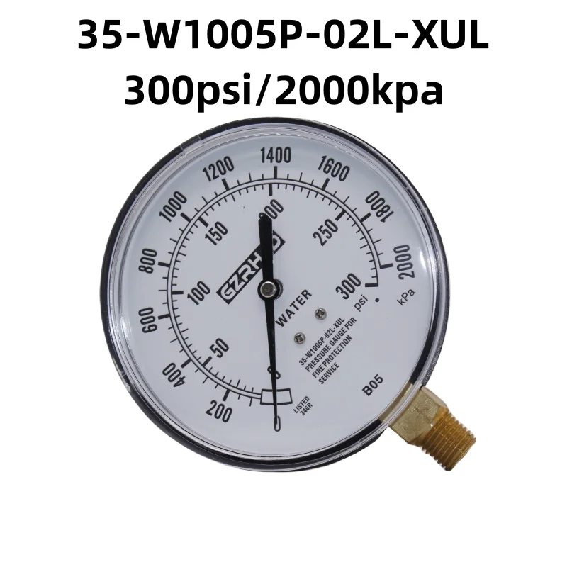 Fire pressure gauge 35-W1005P-02L-XUL water pressure gauge / air pressure gauge 92-343-1-005