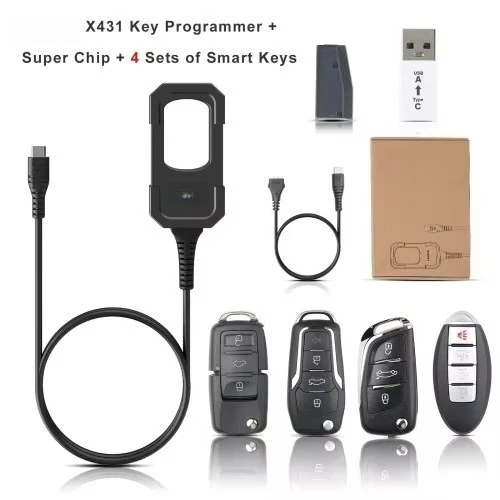 Picture 6: Newest For Launch X431 Key Programmer Remote Maker With Super Chip And 4 Sets Of Smart Keys