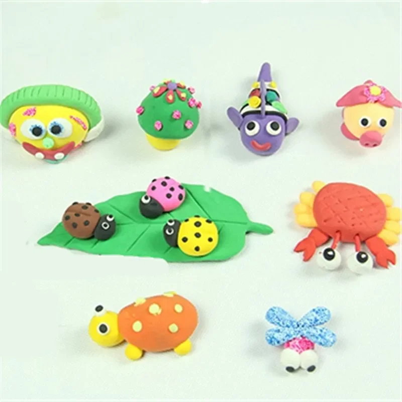 Cheap Polymer Super Light Play Clay Slime Charms Toy Space DIY Safety Intelligent Plasticine Air Dry Kids Imagination Toys