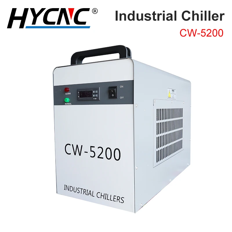 

CW5200 Industrial Chiller Water Cycle Refrigeration AC220V 50Hz For CO2 Laser Engraving Cutting Machine CNC Spindle Cooling