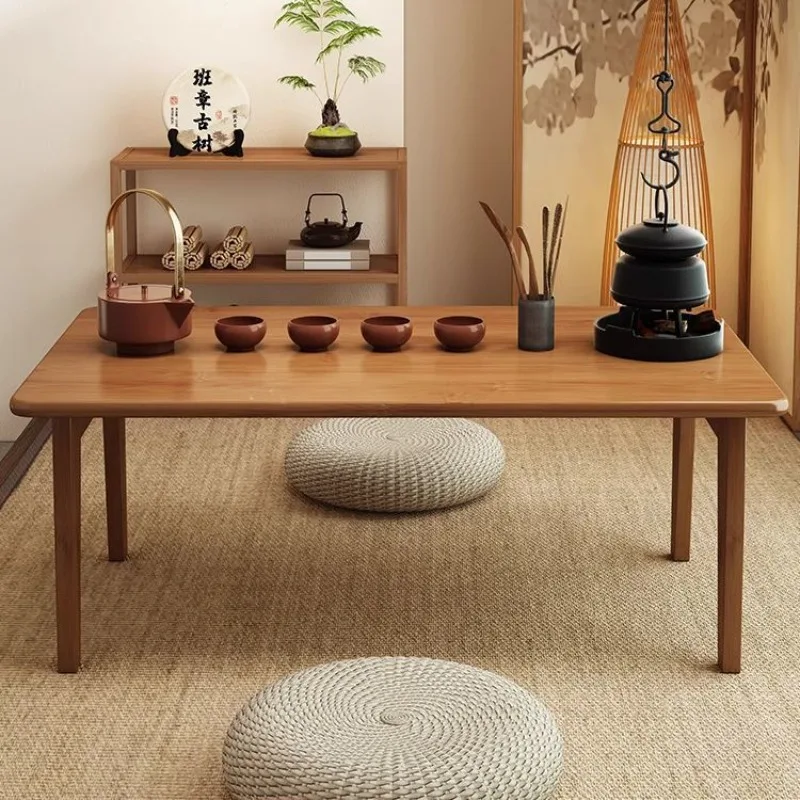 Foldable Coffee Table Small Apartment Bay Window Japanese Style Tatami Low Table Convertible Bed Coffee Table Side Table