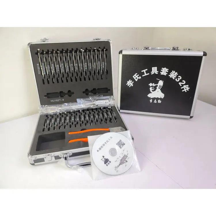 Juego de herramientas de cerrajería profesional Lishi Automotive Lock Pick 32 Uds
