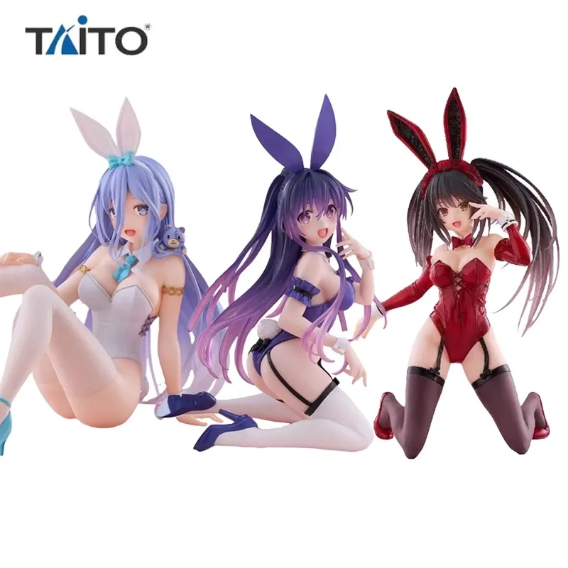TAiTO TDATE A LIVE V Desktop Cute Kurumi Tokisaki Yatogami Tohka Takamiya Mio Bunny Girl Ver. لعبة مجسمة مجموعة شخصيات الحركة