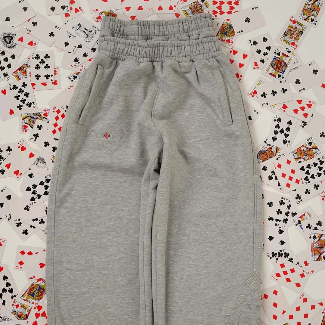Fashion trend hip-hop street embroidery design casual pants