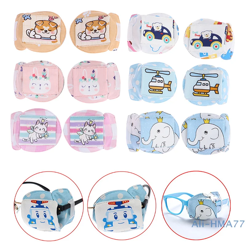 1Pc Cartoon Cotton Single Eye Mask Lazy Eye Patch Child Amblyopia Eye Patches Amblyopia Obscure Astigmatism Training Eye Mask