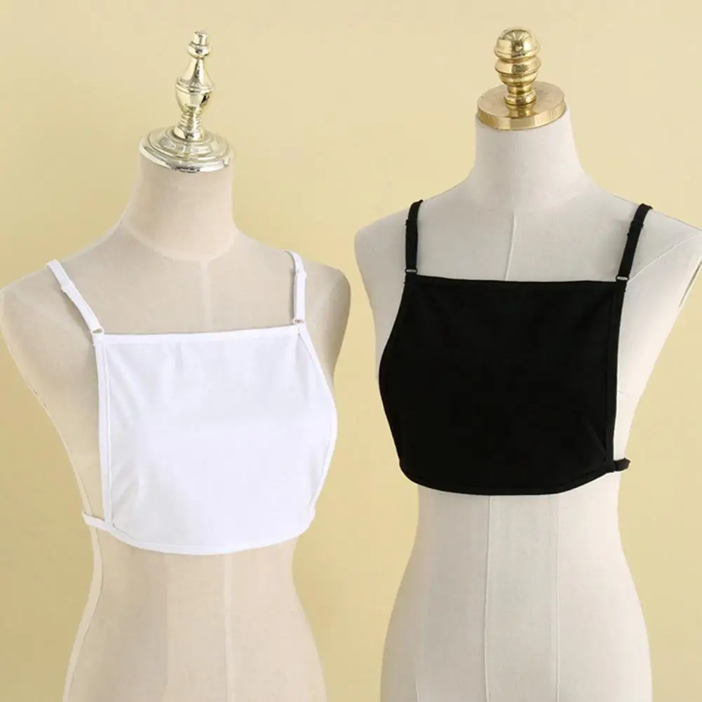 Cubierta de pecho sin costuras para mujer, envoltura de pecho antiexposición, sin espalda, camisola simulada Invisible, conjunto de sujetador, modestia para mujeres mejoradas