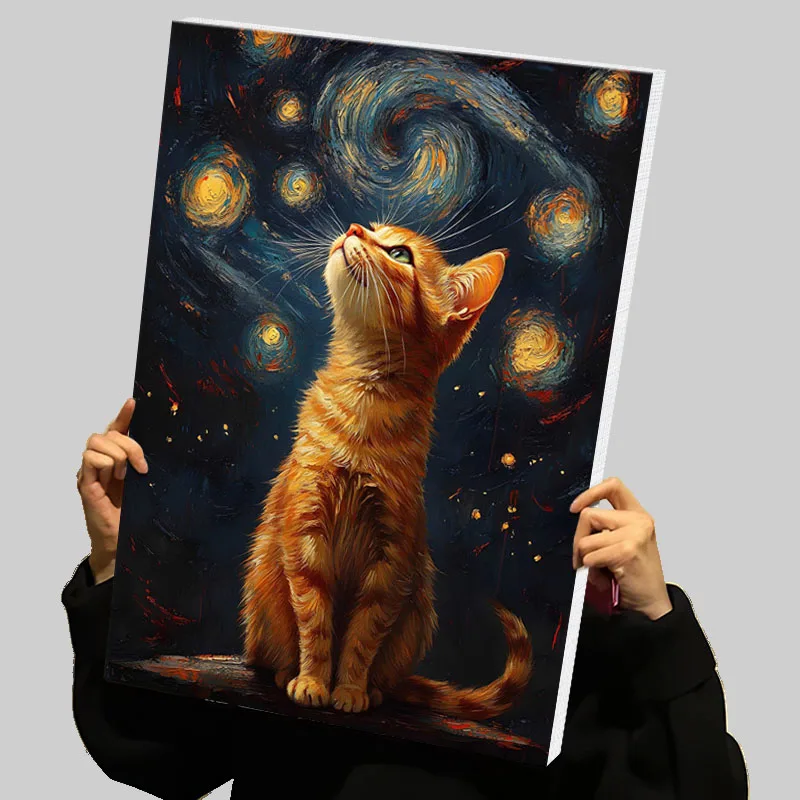 Cat At Starry Night… - image