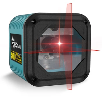 Decthorizontal Red Beam Self Leveling Laser Level Horizontal Vertical 2 Lines Cross Line Laser Level Tool with 360° for Wall Picture Hanging
