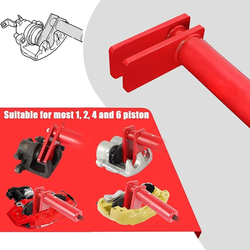 Universal Brake Caliper Tool Heavy Duty Brake Caliper Spreader Tool For Multi-Piston Brake Piston Compressor Tool