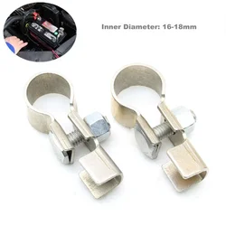 1 Pair Car Battery Termina Auto Battery Cable Pure Copper Terminal Clamp Connector Negative Positive For Car Truck Buse