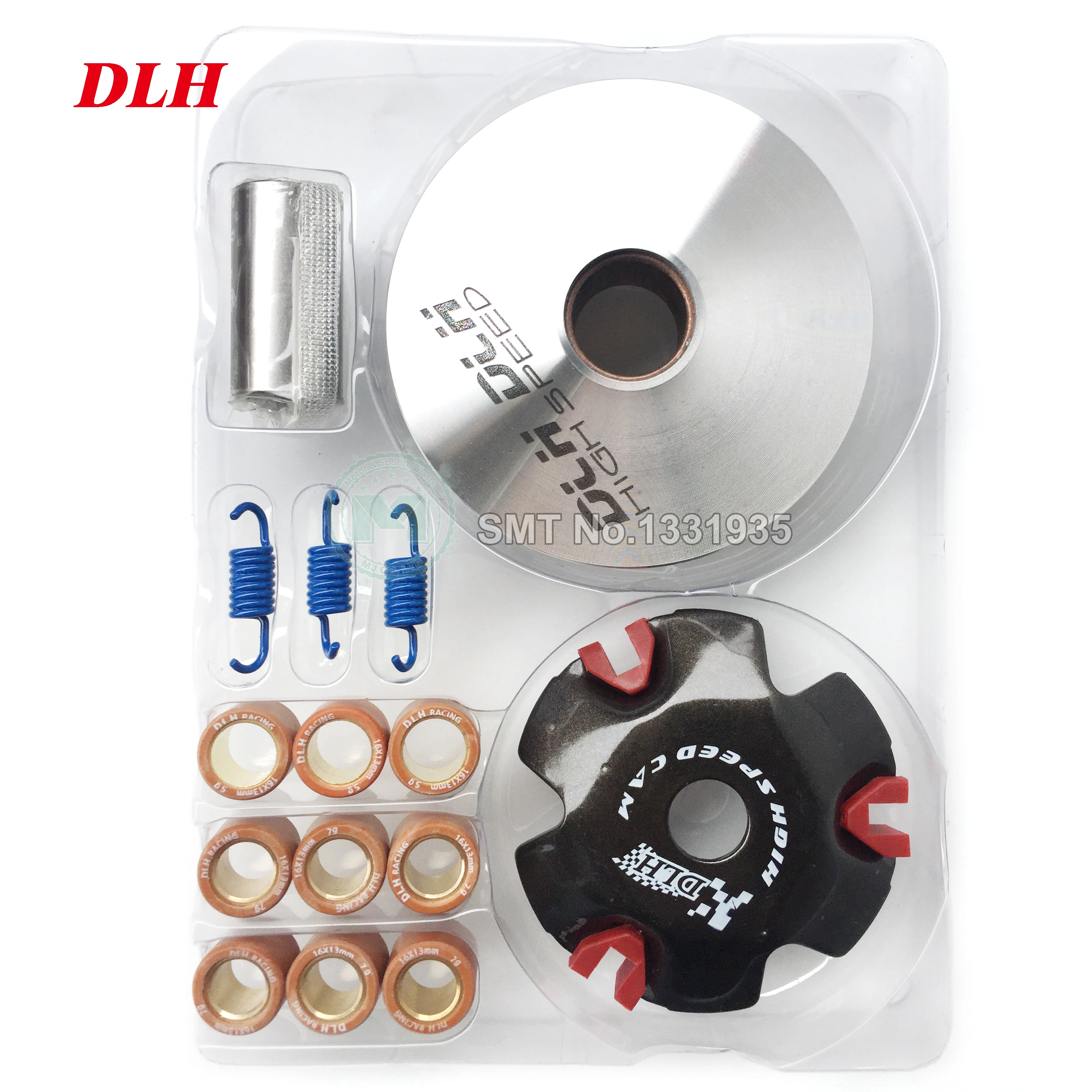 DLH GY6 50cc -14mm Zestaw wariatora Przednie koło pasowe napędu sprzęgła z obciążnikami rolkowymi do Honda139QMB 139QMA GY650 DIO50 AF18 AF28 ZX34 — zdjęcie 3