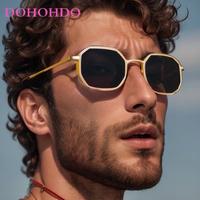 Fashion Metal Square Irregular Women Sunglasses Luxury Designer Small Frame Sunglass Men Outdoor Driving Eyewear Unisex UV400 - Image 2