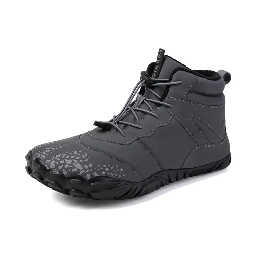 Men Mountaineering Boots Outdor Waterproof Shoes Men's Short Ankle Booties 2024 Winter Man Women Fleece Lined Shoe Plus Size 46