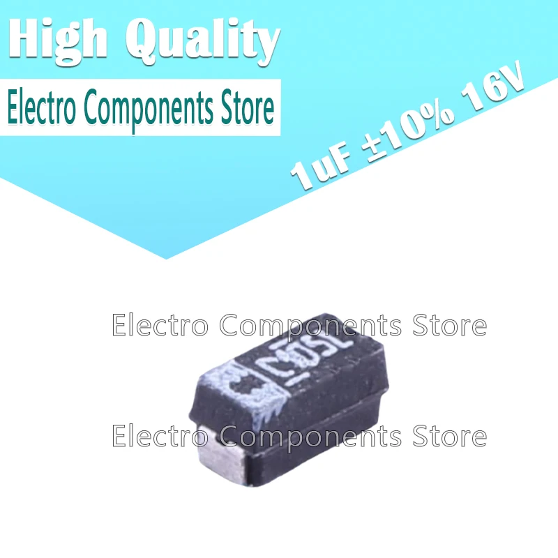 10PCS 293D105X9016A2TE3 (Marking C105L) 16V 1UF A Type 3216 Solid Tantalum Surface Mount Chip Capacitors SMD CASE-A-3216-18(mm)