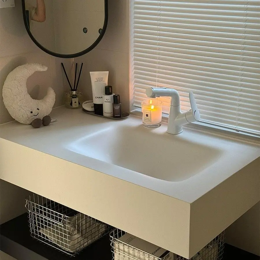 Bathroom Cabinet Hot Bending Integrated Slate Face Wash Sink Wash Smart Washbasin Combination Toilet Hotel Wind