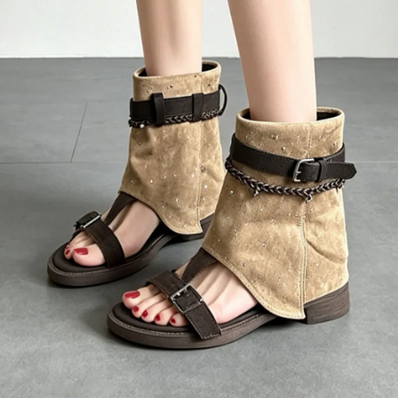 

Women Flats Cool Boots Sandals Crystal Luxury Shoes Fashion Sport Slides Casual Beach Walking Shoes Mujer Flip Flops