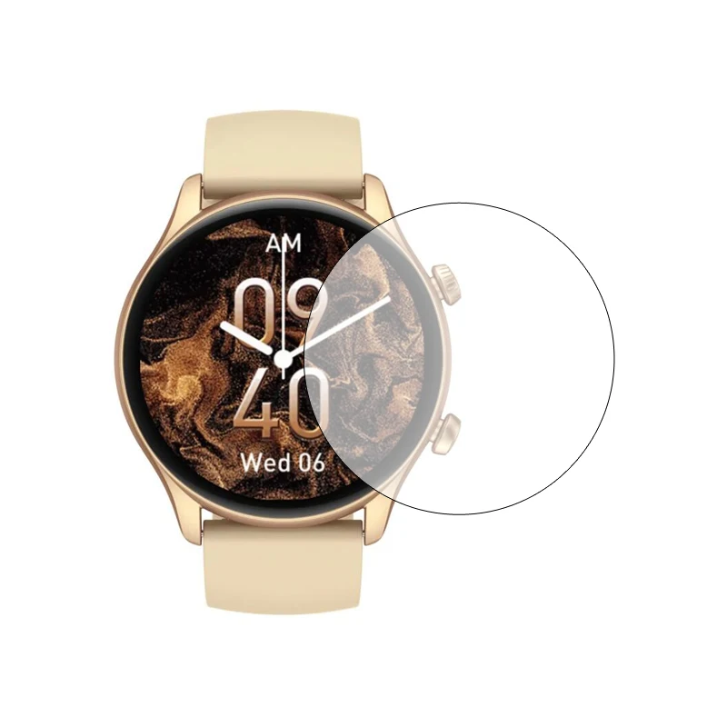 ساعة ذكية من البولي يبو اللينة غشاء واقي شفاف ، واقي شاشة ، إكسسوارات ، مناسبة للساعة الذكية Zeblaze Btalk 3 Plus ، 5