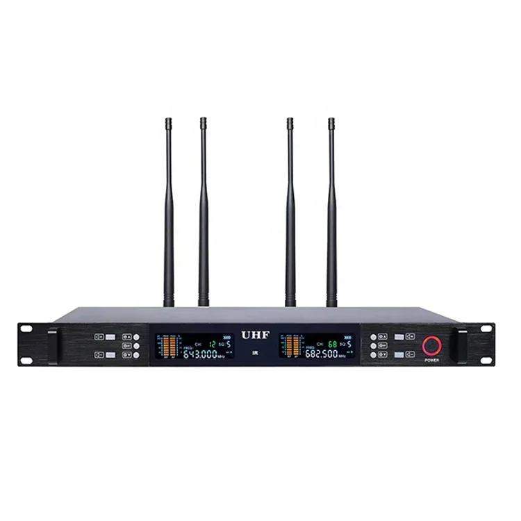 RIY-0305 OEM ميكروفون لاسلكي احترافي محمول باليد Uhf ميكروفون لاسلكي للكاريوكي