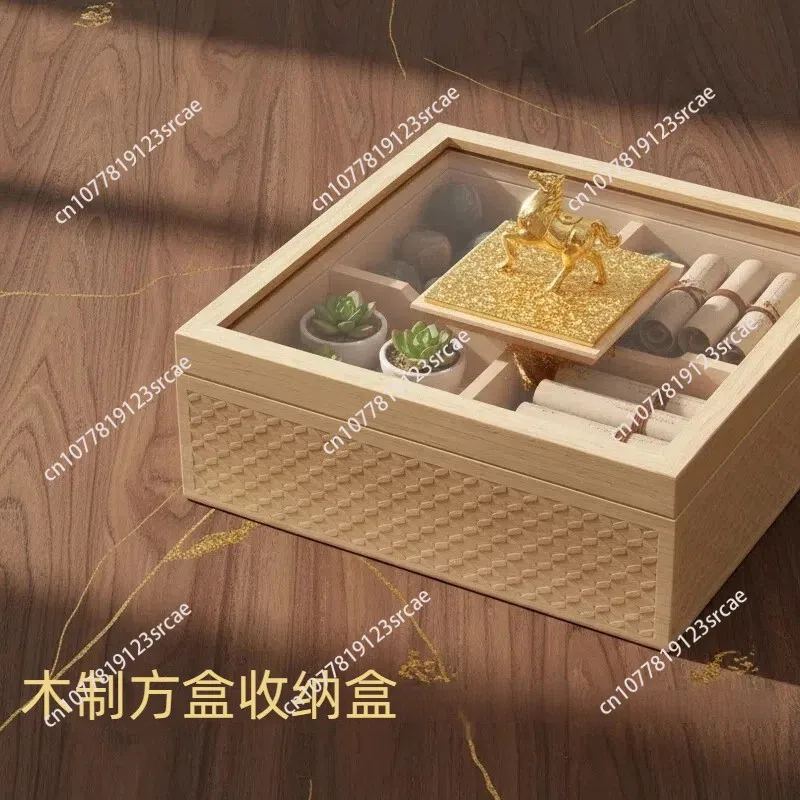 

Success at First Try Compartmentalized Solid Wood Storage Box with Lid for Dried Fruit & Snacks, Wholesale