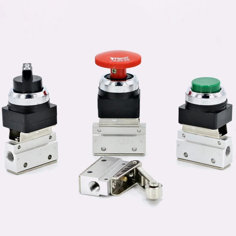 Pneumatic Mechanical Valve MOV-1 MOV-2 MOV-3 Manual Valve Air Switch Control Valve Push Button Momentary