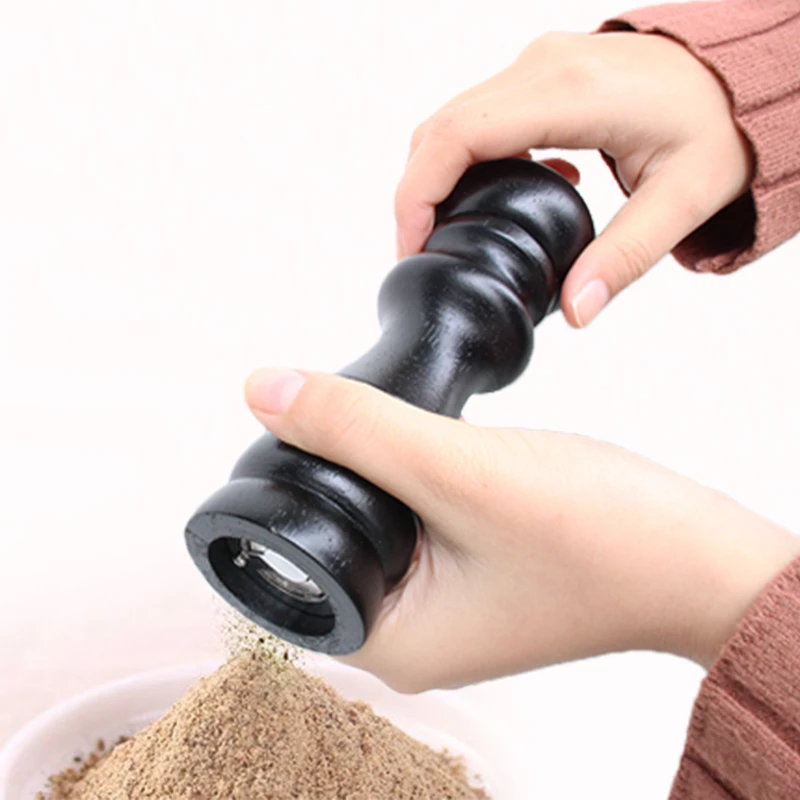 4/5/6/8/10/12inch Manual Wooden Pepper Grinder Adjustable  Seasoning Mill Salt And Pepper Grinder Home Multi-purpose Mill Tools