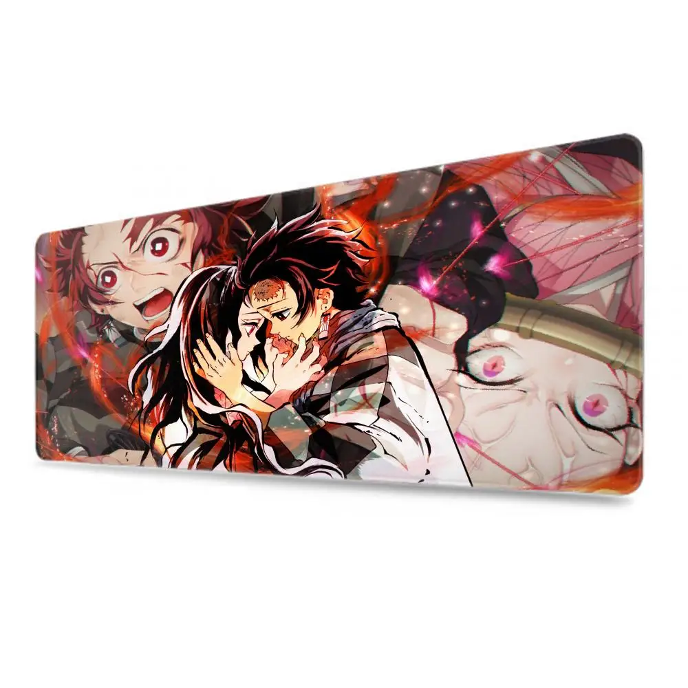 Demon Slayer Mousepad Anime Cool HD Printing Gaming Accessories Computer Lock Edge Keyboard Mat PC Desk Pad Large Mouse Pad