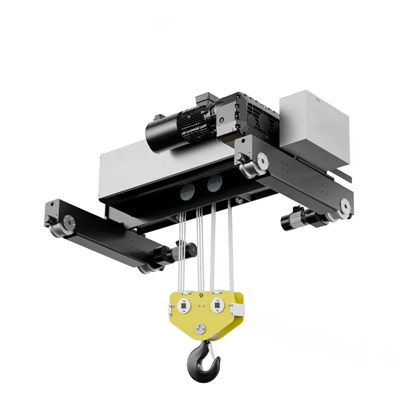 Reliable 20 Ton 32 Ton 50 Ton European Double Girder Wire Rope Hoist For Railcar Repair Shop Lifting