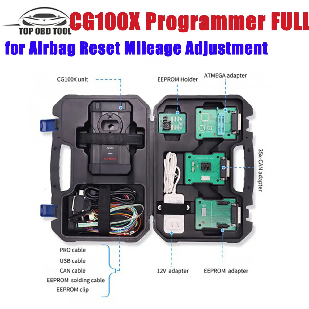 CG CG100X New Generation Automotive Programmer cgdi cg100x full For Airbag Repair and Chip Reading Instrument Adjustment