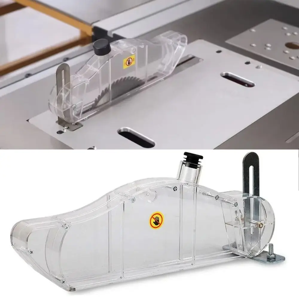 Anti-Dust Table Saw Protective Cover Transparent Stand Wood Router Safety Shell Dispensing Tool Safety Dust Guard