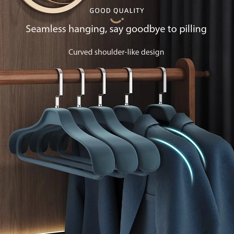 Home Wide shoulder clothes hanger, anti-shoulder angle suit coat, special home clothes hanger, seamless thickening and coat stay