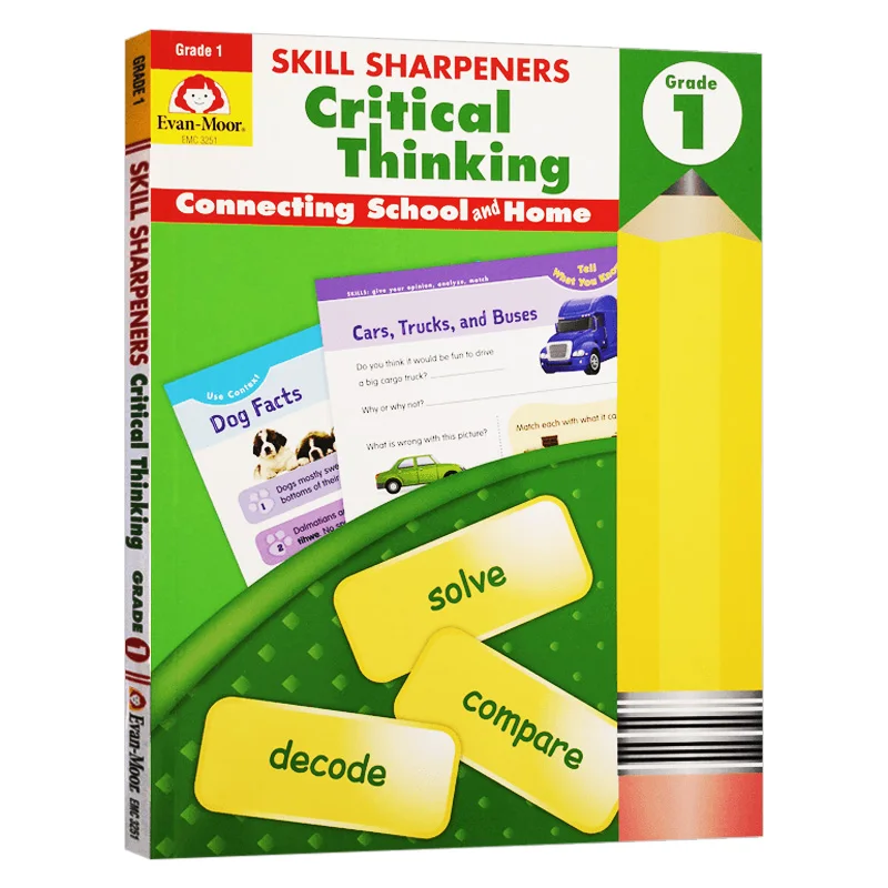 

Evan-Moor Skill Sharpeners Critical Thinking, Grade 1 Workbook,aged 4 5 6 7, English book 9781629383491