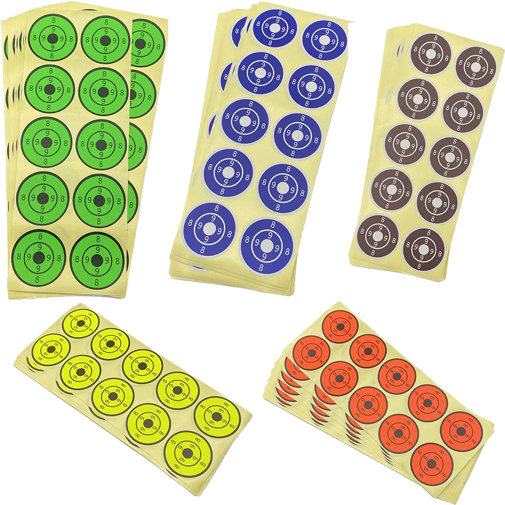 Sticker Targets-250 Pcs/Pack-5 Colors Options-2